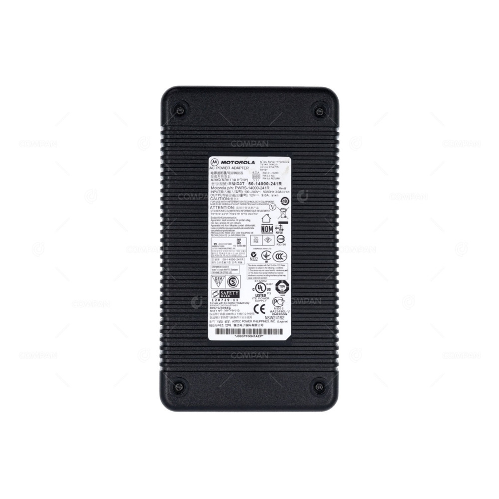 PWRS-14000-241R MOTOROLA 12V 9A POWER SUPPLY FOR 4 SLOT SCANNER CHARGERS CRD9101-4001CR WITH CABLES -